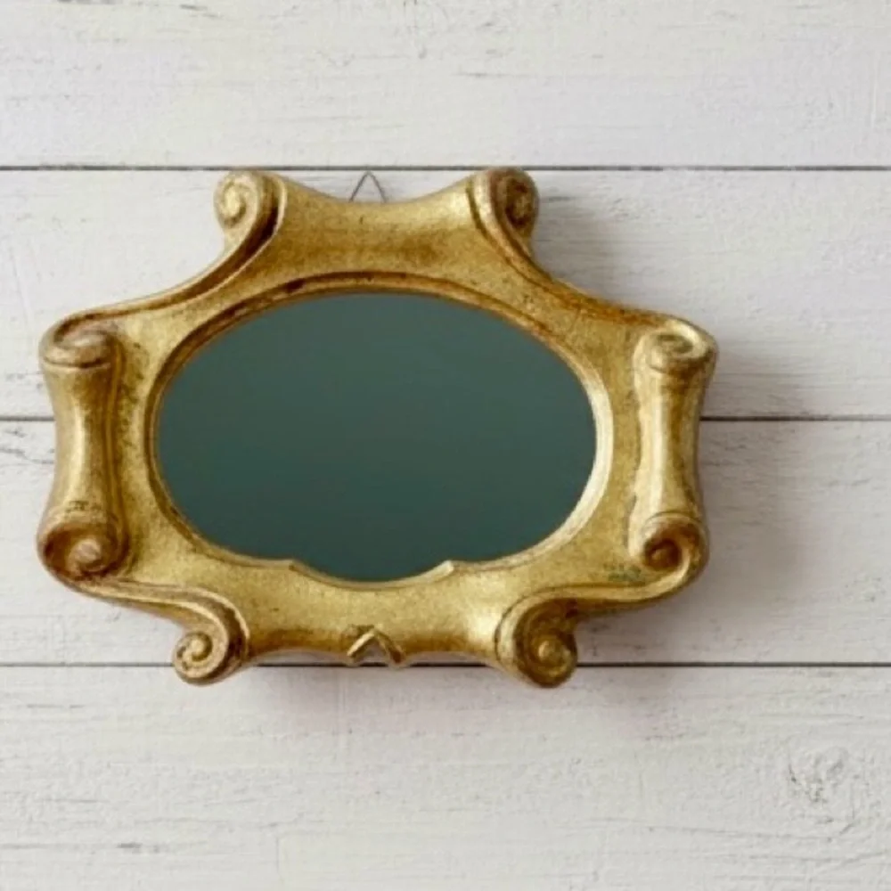 Italian Florentine Baroque Gold Giltwood Antique Wall Mirror